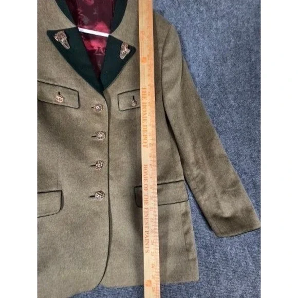 Habsburg Anna Eugenie Blazer Tan Cashmere Hunting Jacket Womens 38 Austrian Work